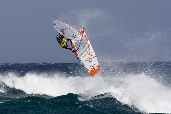 Gollito tweaked push loop - PWA Costa Teguise Freestyle World Cup - Day 4 &copy;  John Carter / PWA http://www.pwaworldtour.com